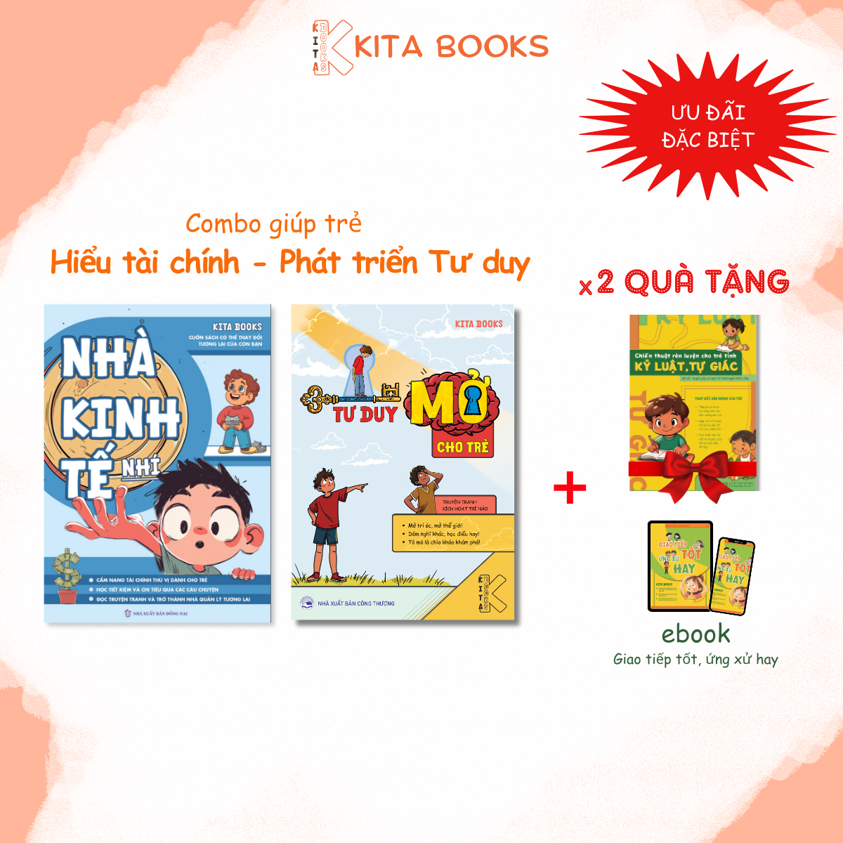 (COMBO) - SÁCH TRANH KINH TẾ NHÍ - KỶ LUẬT TỰ GIÁC CHO TRẺ + QUÀ 