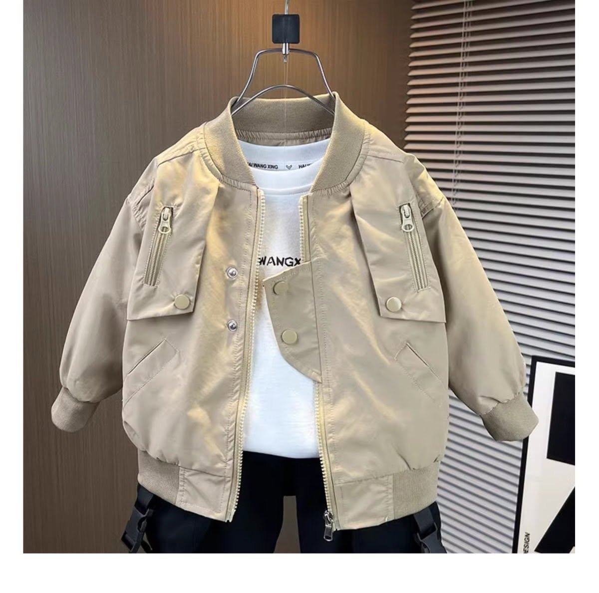 Áo bomber kaki màu be_thumbnail_2