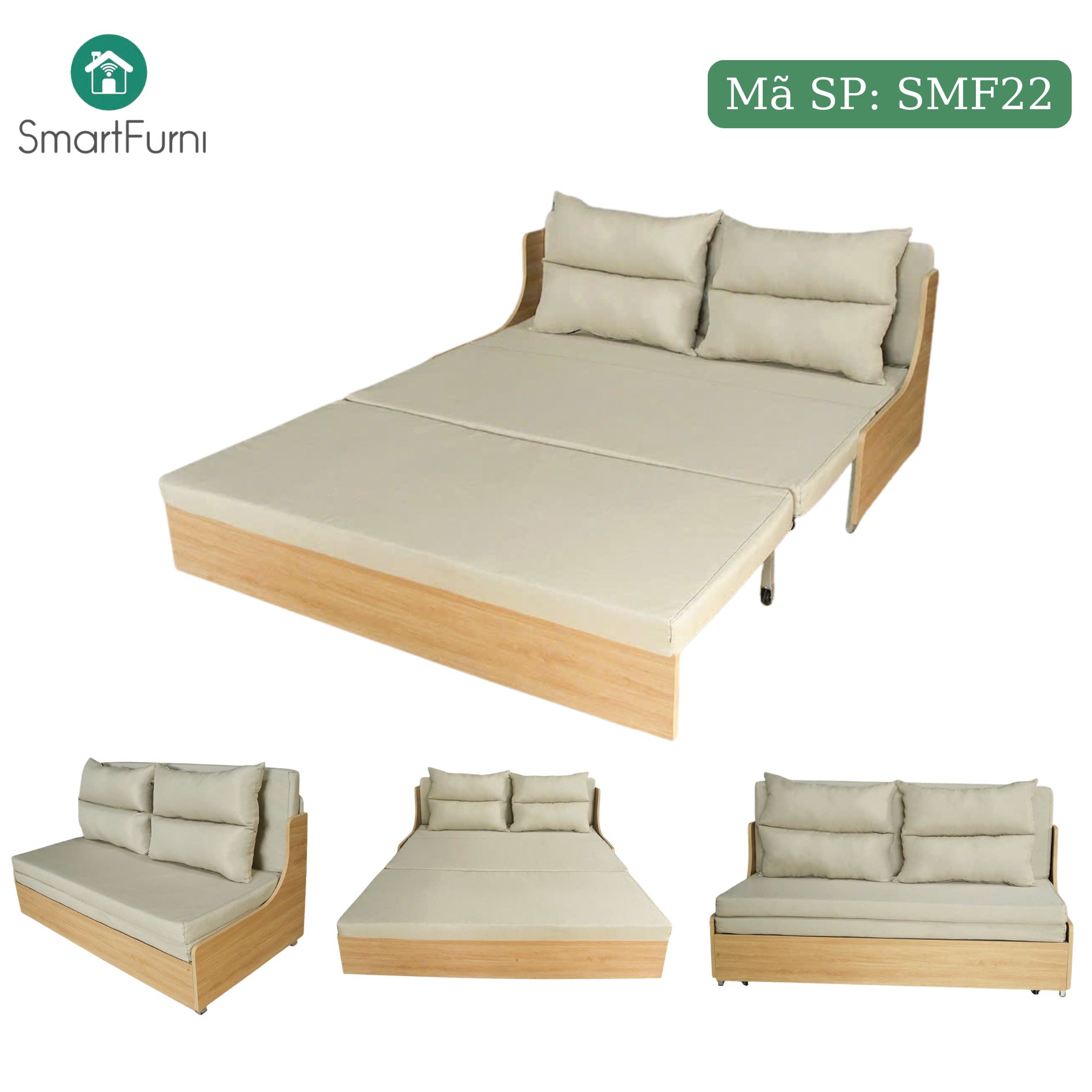 Sofa giường gấp gọn vải lanh canvas SmartFurni - SMF22 - 4 SIze - Xám đậm_thumbnail_6