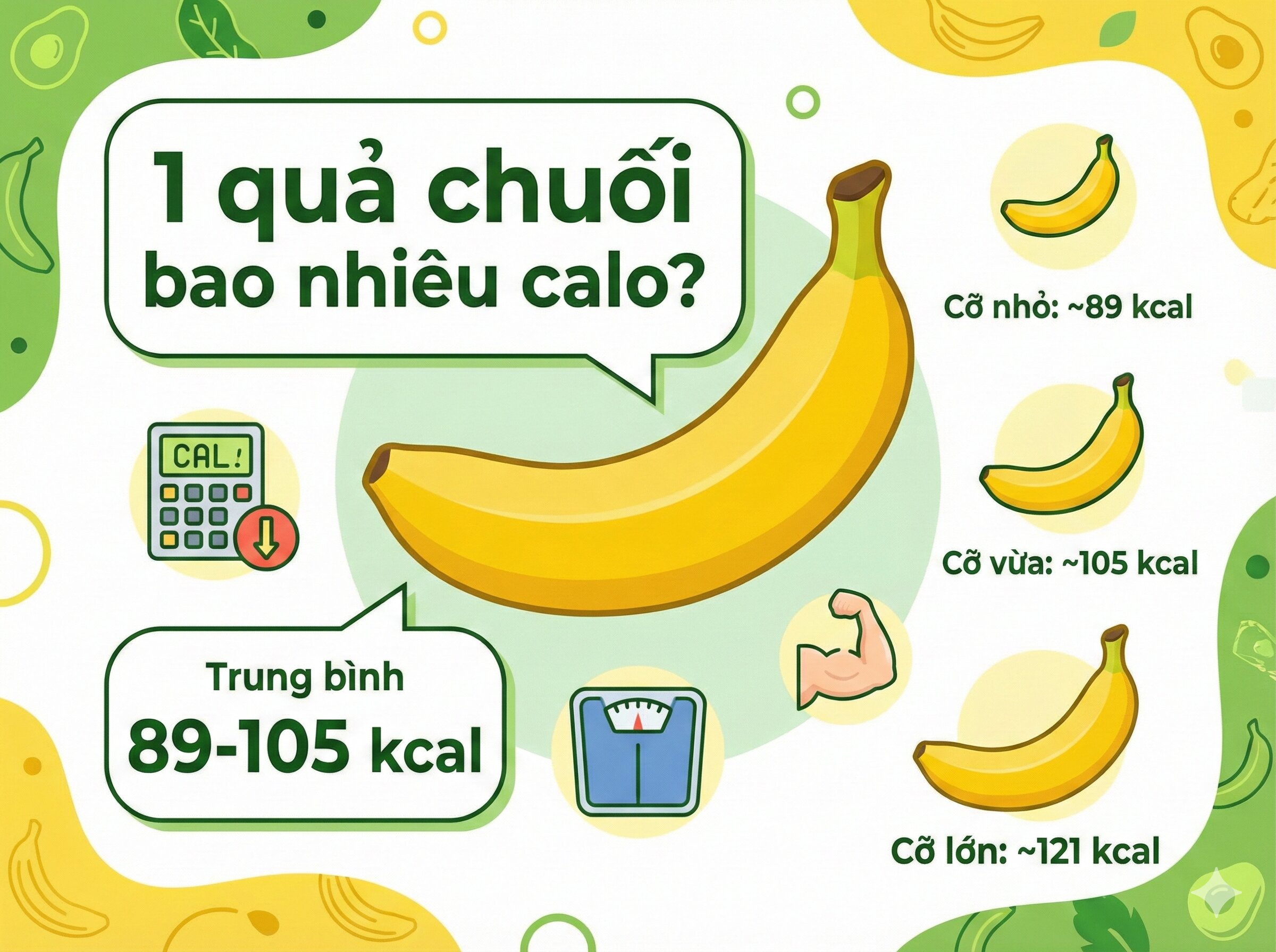 1 Quả Chuối Bao Nhiêu Calo? Bảng Calo Chuối Chi Tiết
