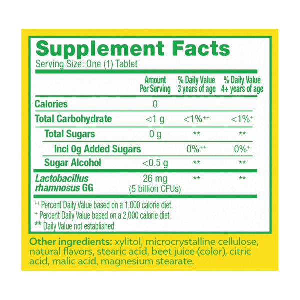 Viên Nhai Hỗ Trợ Tiêu Hóa & Tăng Cường Miễn Dịch Cho Trẻ Culturelle Kids Purely Probiotic – Hộp 60 Viên_thumbnail_1