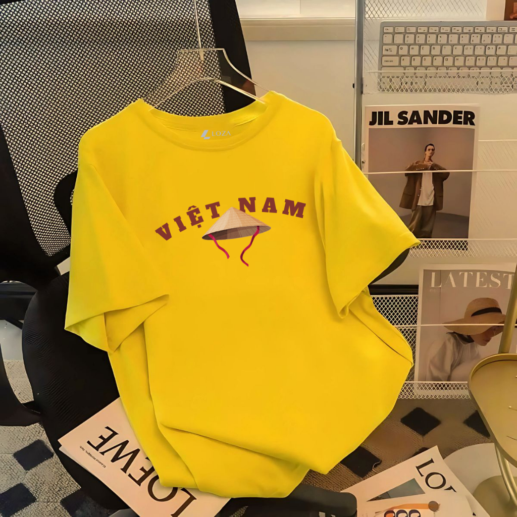 [Form rộng] Áo phông nữ 'Cờ Đỏ Sao Vàng Việt Nam- Độc lập tự do' - LOZA G0293_thumbnail_3