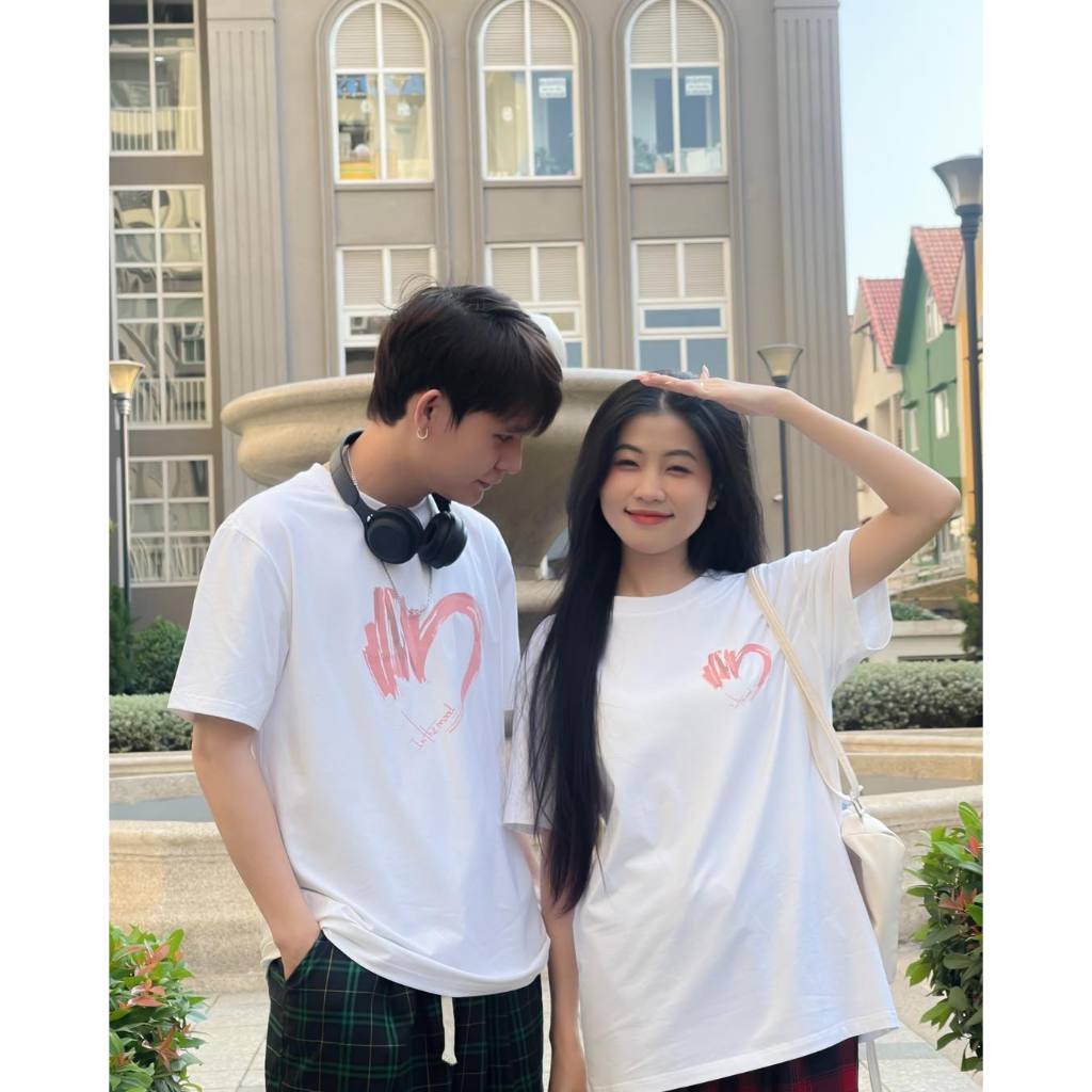 Áo thun couple trái tim local brand form rộng ATD783 Miucho cotton cổ tròn in graphic_thumbnail_2