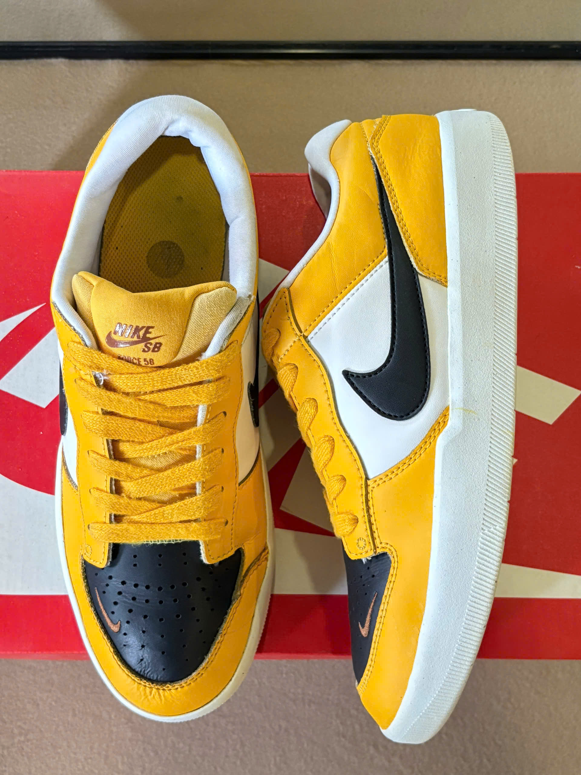 Nike SB Force 58 Premium Shoes University Gold, Black_thumbnail_2