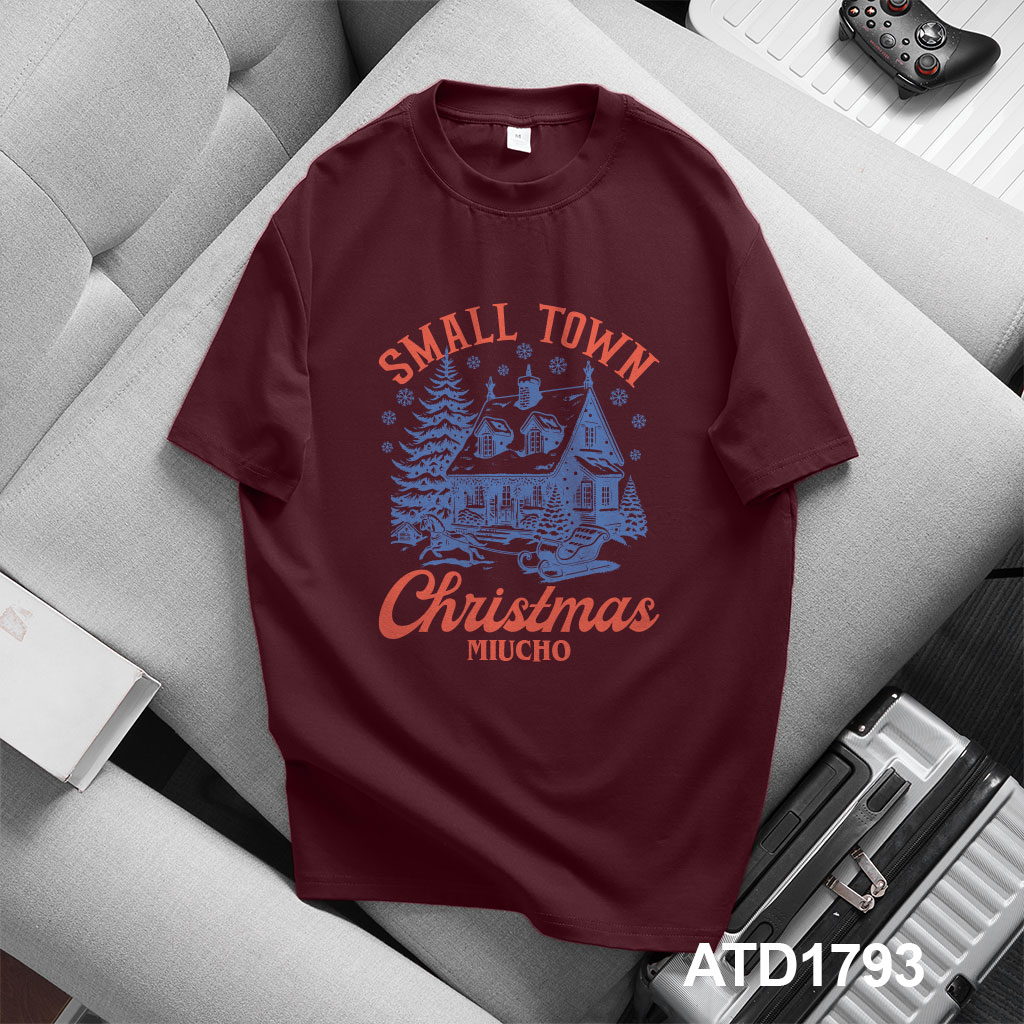 Áo phông nam giáng sinh noel form rộng cổ tròn vải cotton thoáng mát 1793 Miucho Iconic in mix_thumbnail_2