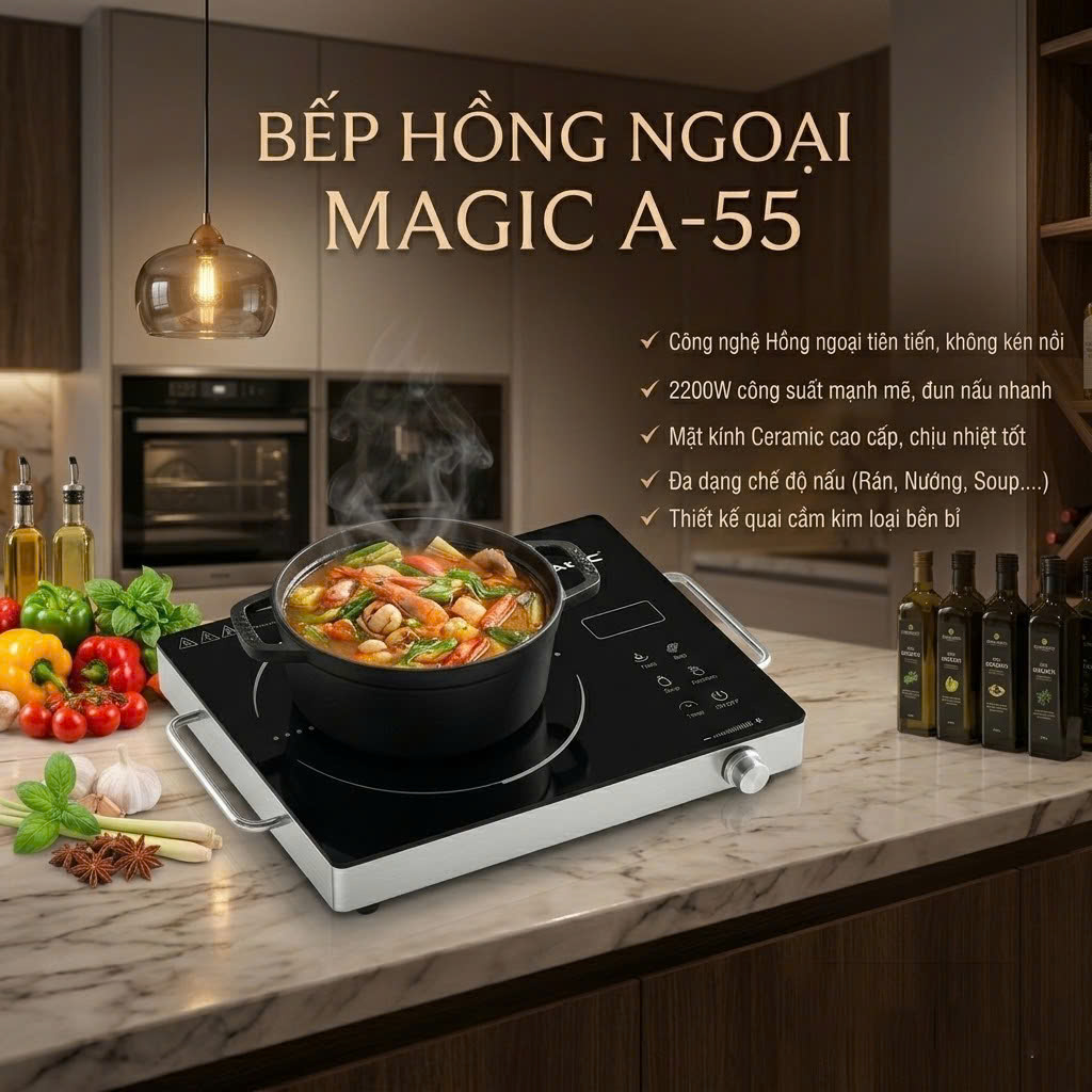 Bếp Hồng Ngoại Magic A-55