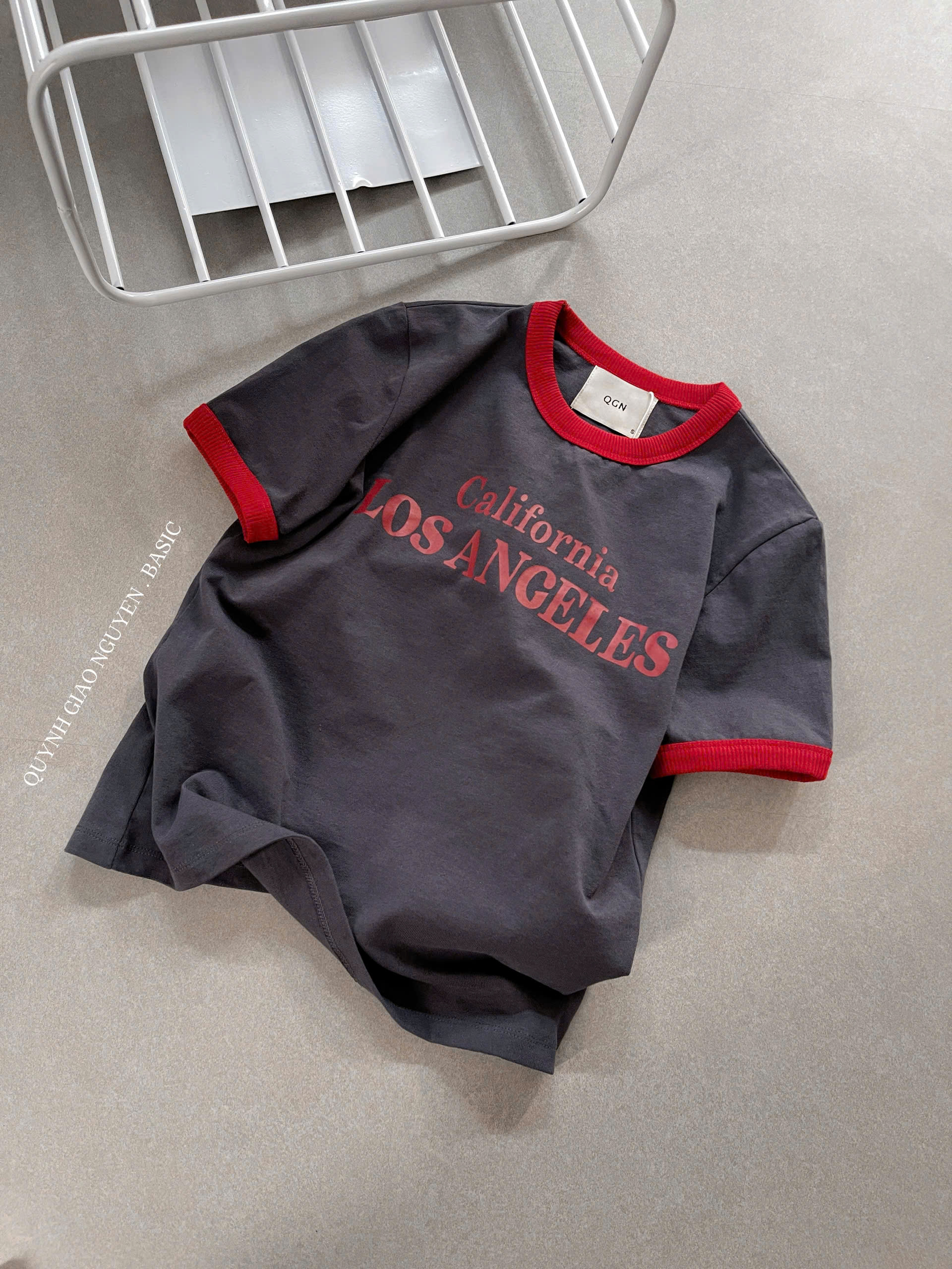 Áo thun viền Cali ( XÁM )_thumbnail_14