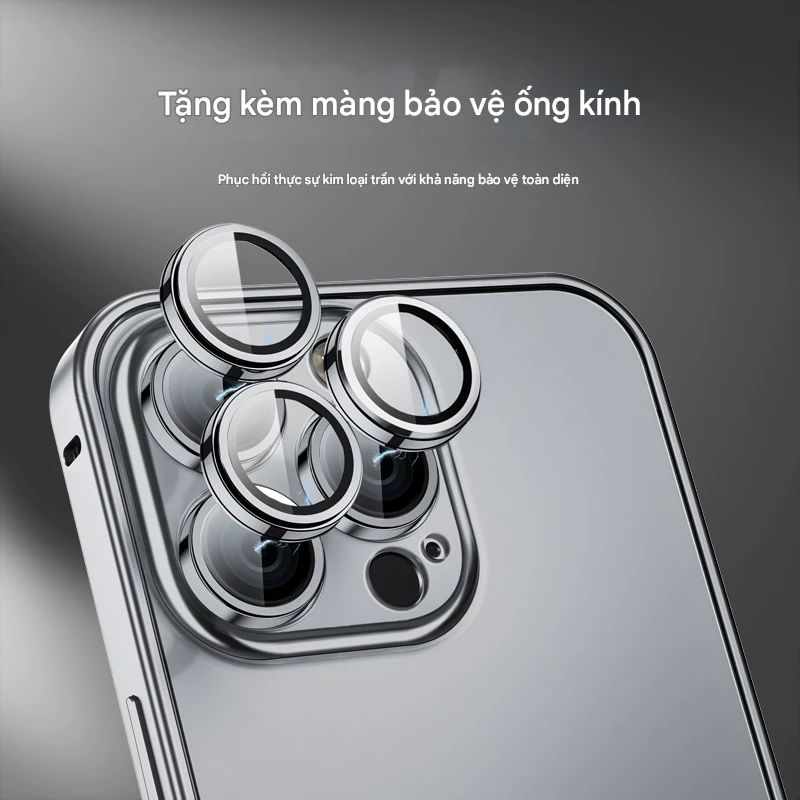 ỐP LƯNG IPHONE VỚI KHUNG VIỀN BẰNG KIM LOẠI MẶT LƯNG NHÁM MỜ CÓ THẾ THÁO RỜI NHỜ KHÓA ĐÀN HỒI_thumbnail_15