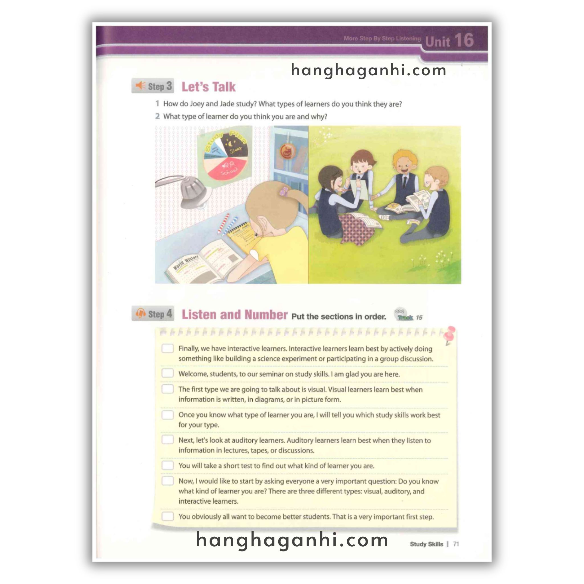 More Step By Step Listening Level 1,2,3  Bộ 3 cuốn kèm File nghe_thumbnail_13
