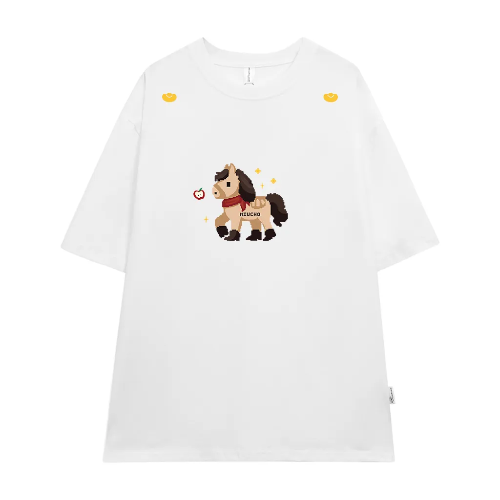 Áo thun Tết Bính Ngọ nam nữ form rộng dễ thương Miucho vải thoáng mát tôn dáng_thumbnail_0