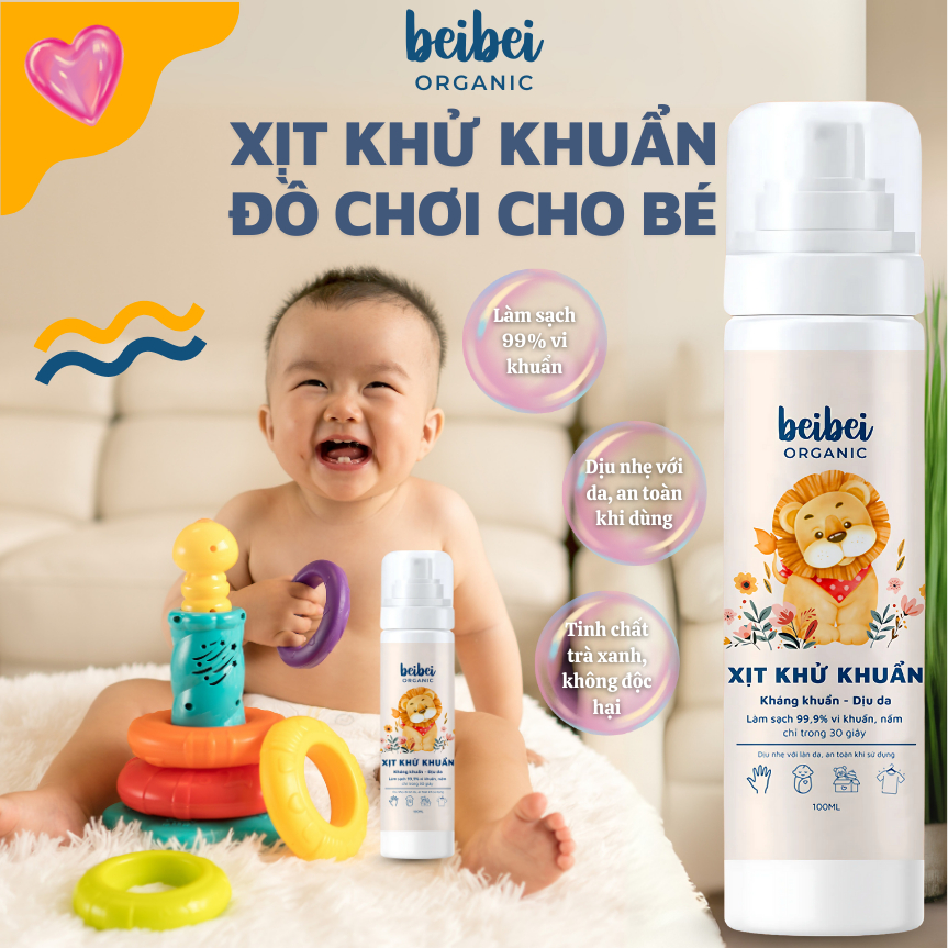 Xịt Khử Khuẩn Đồ Chơi Cho Bé BeiBei, Tinh Chất Trà Xanh Không Hóa Chất An Toàn Cho Bé, Vệ Sinh Đồ Dùng Cá Nhân Cho Bé_thumbnail_0