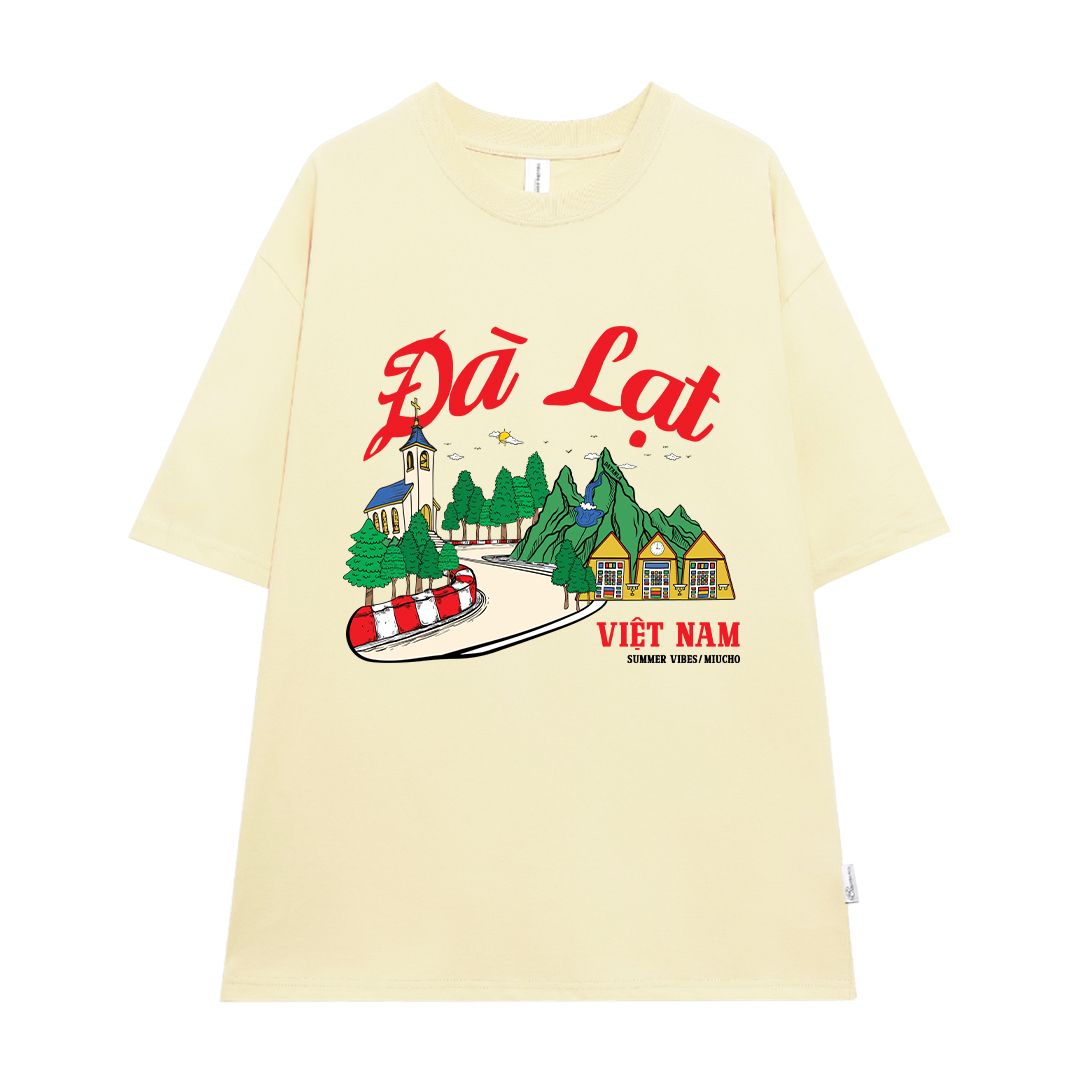 Áo thun du lịch Đà Lạt ATD1263 Miucho vải cotton thoáng mát in mix_thumbnail_10