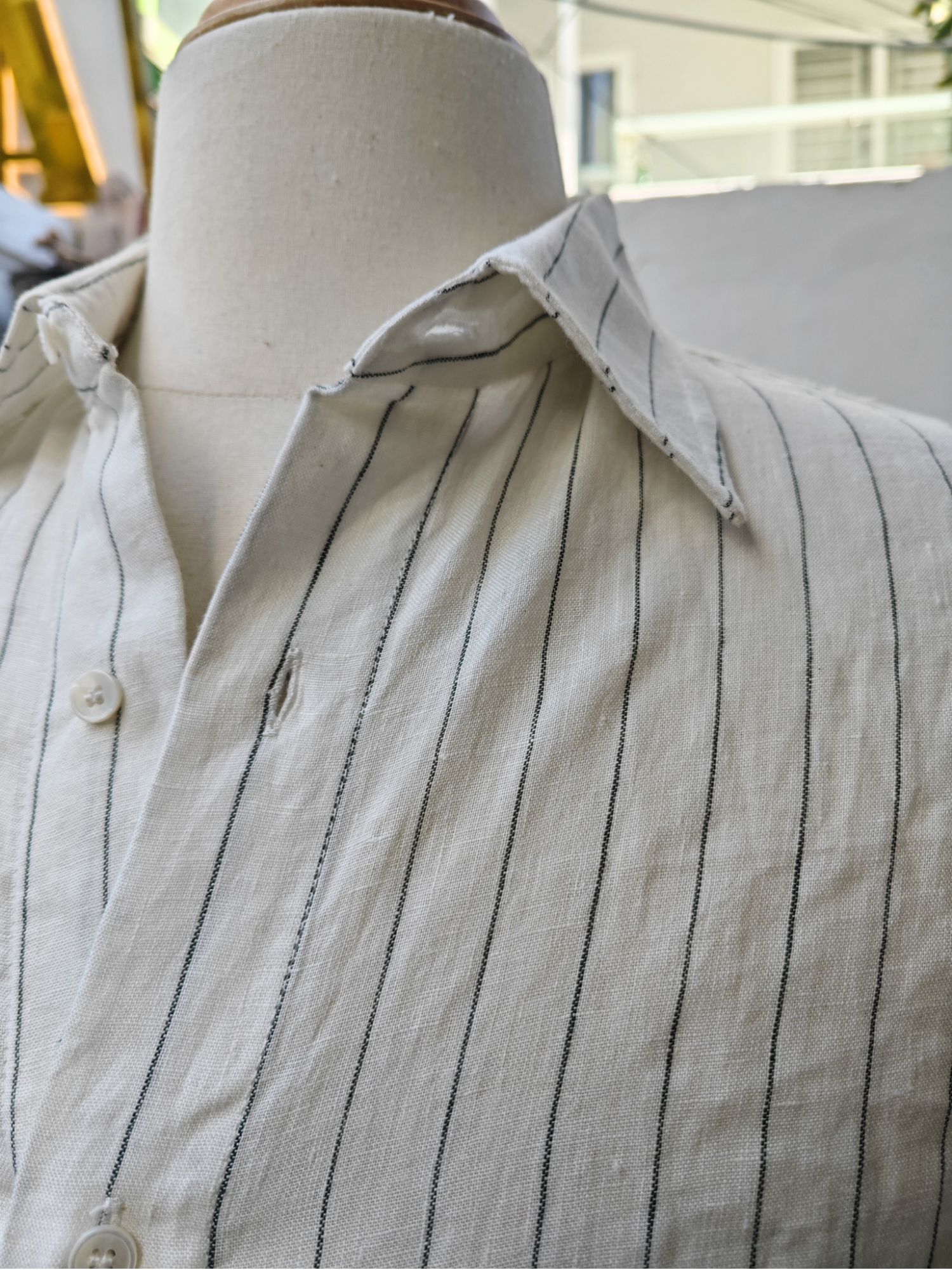 Sơ mi 100% linen tay dài cổ kiểu Ý_thumbnail_3