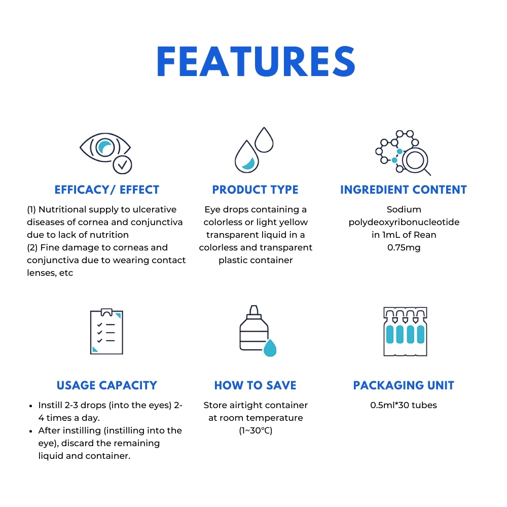 PDRN Polydeoxyribonucleotide Sodium Eye Drops 0.5ml