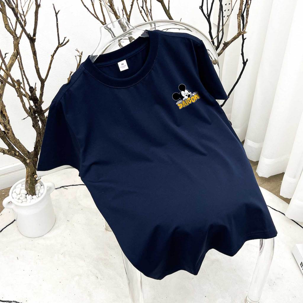 Áo thun nữ form vừa regular ARD553 Miucho Chic cotton cổ tròn in mix_thumbnail_8