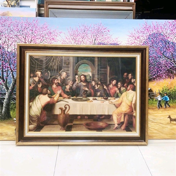 Tranh tiệc ly 62x82cm ảnh giấy Mexico