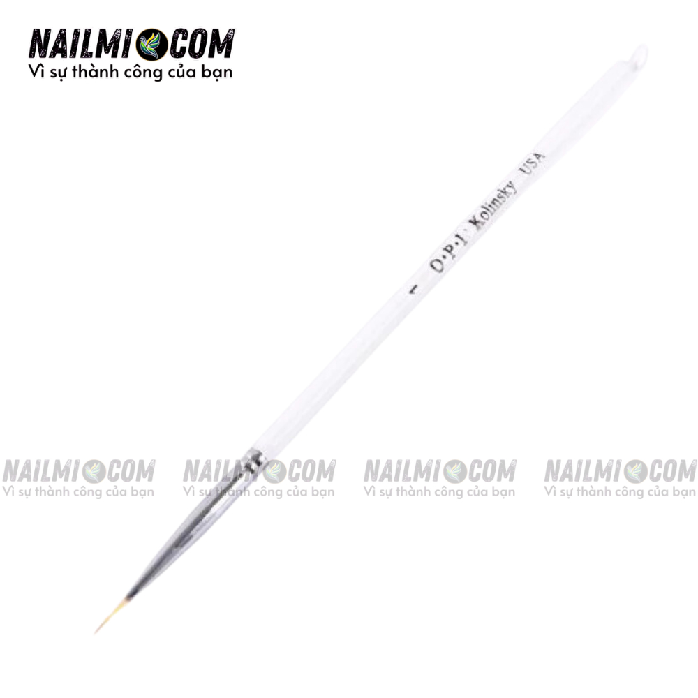 Cọ nét - cán râu vẽ móng tay - 9mm - OPI số 1 - cán trong