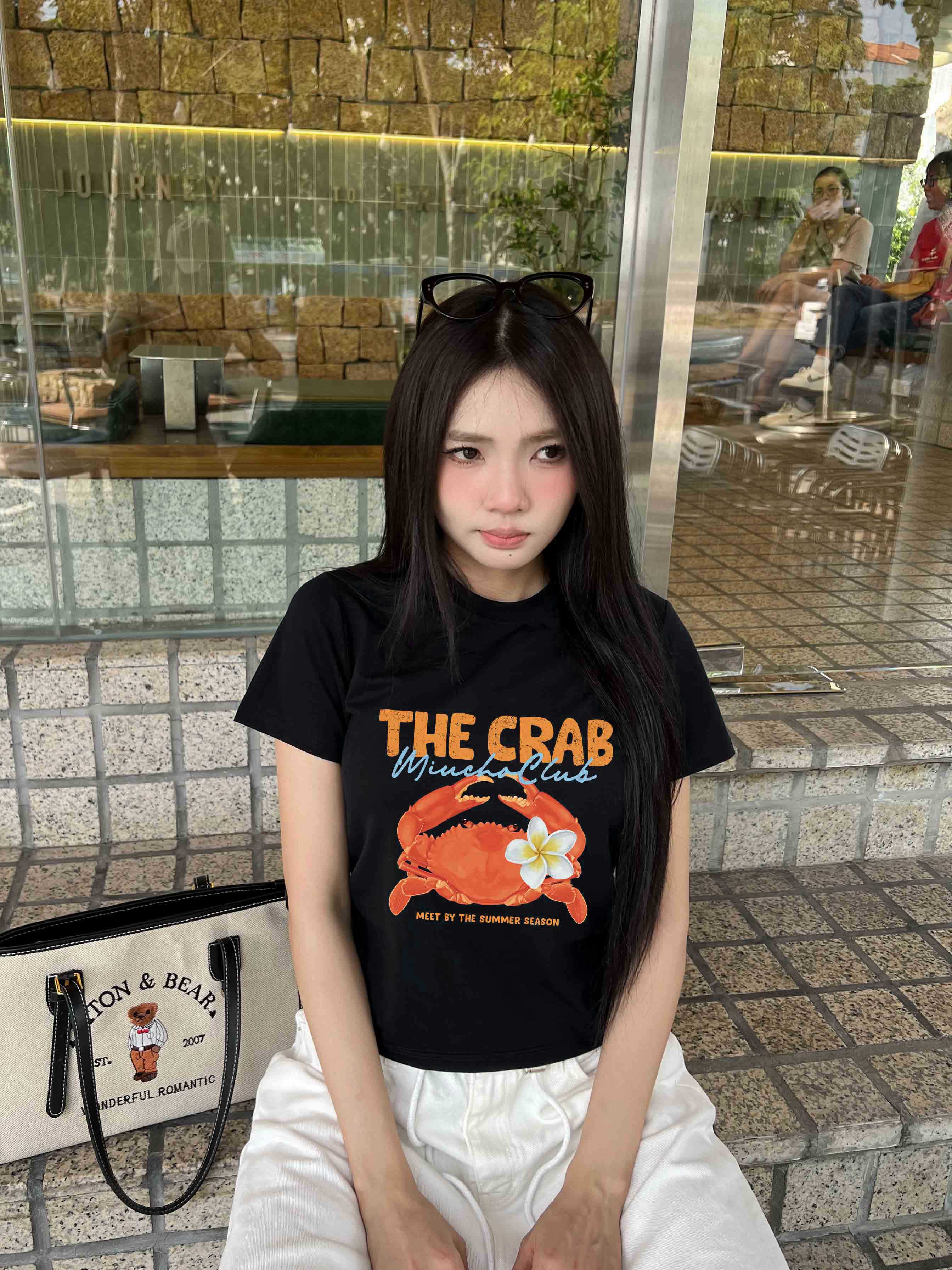 Áo baby tee form ôm hè biển 2228 Miucho cổ tròn vải cotton 4 chiều co giãn thoáng mát in mix_thumbnail_5