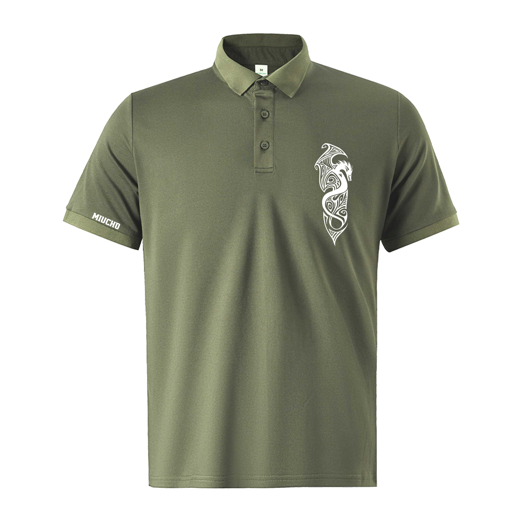 Áo polo nam big size form vừa 2062 Miucho Iconic vải cá sấu polyester thoáng mát in artwork_thumbnail_11