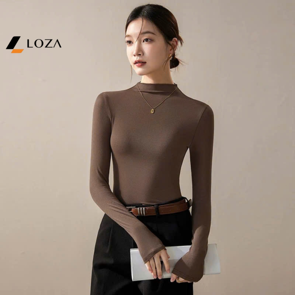 Áo giữ nhiệt nữ cổ cao 3p -  LOZA LT105229_thumbnail_4