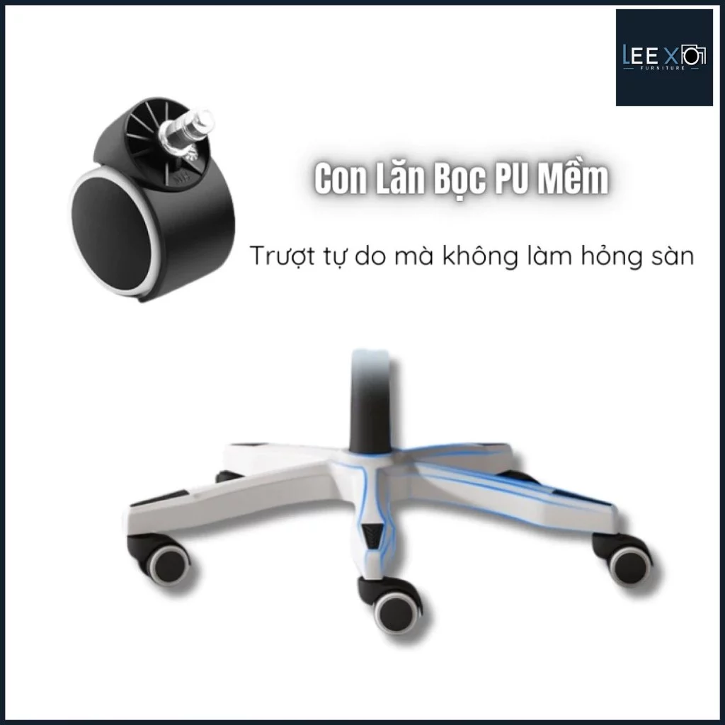 Ghế Xoay Văn Phòng Công Thái Học LXVIO – Ghế Xoay Lưng Lưới Thoáng Khí, Nệm Êm Thoải Mái, Thư Giãn Suốt Ngày Làm Việc_thumbnail_1