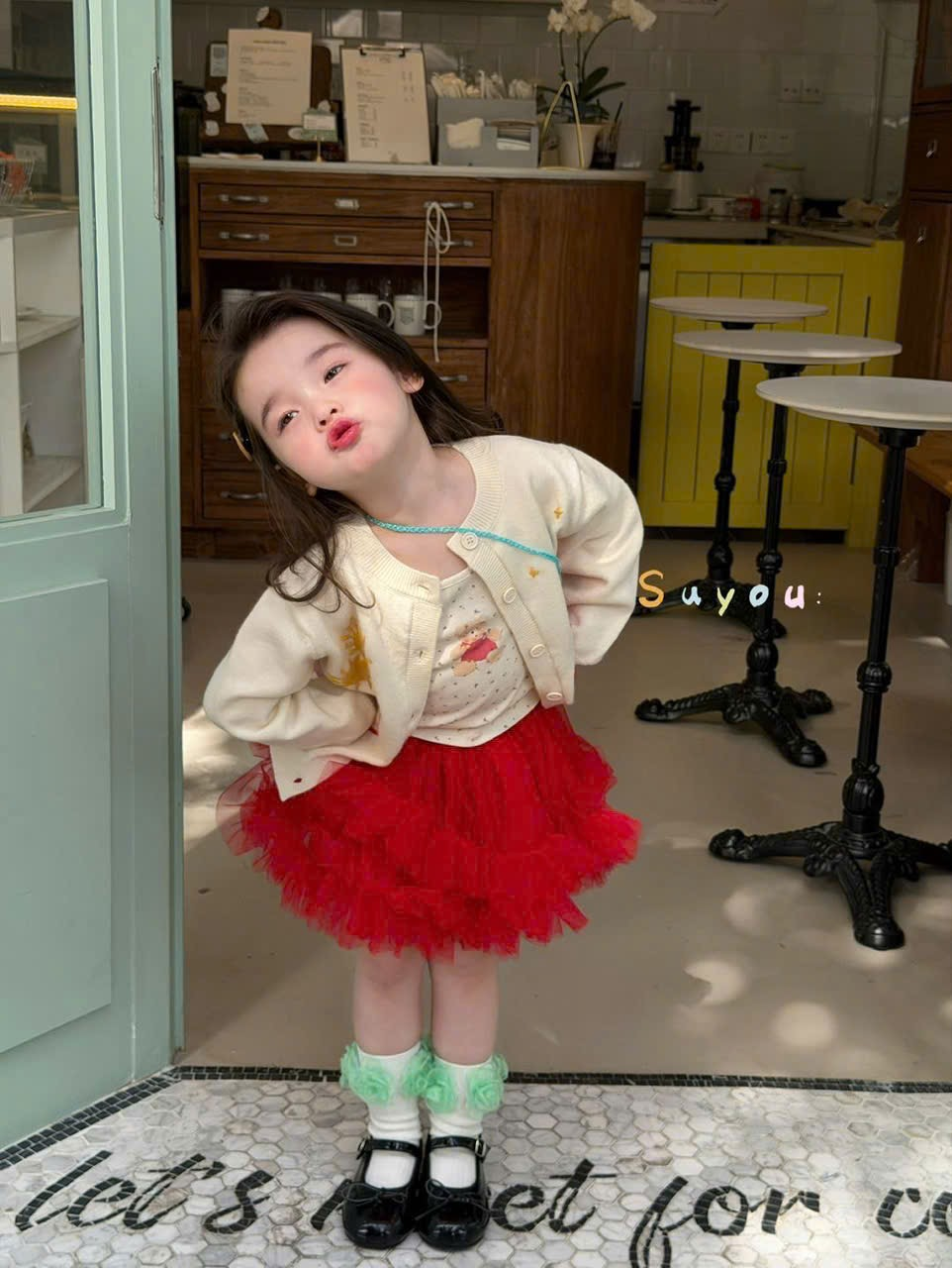 (E41) Chân váy tutu đỏ Suyou