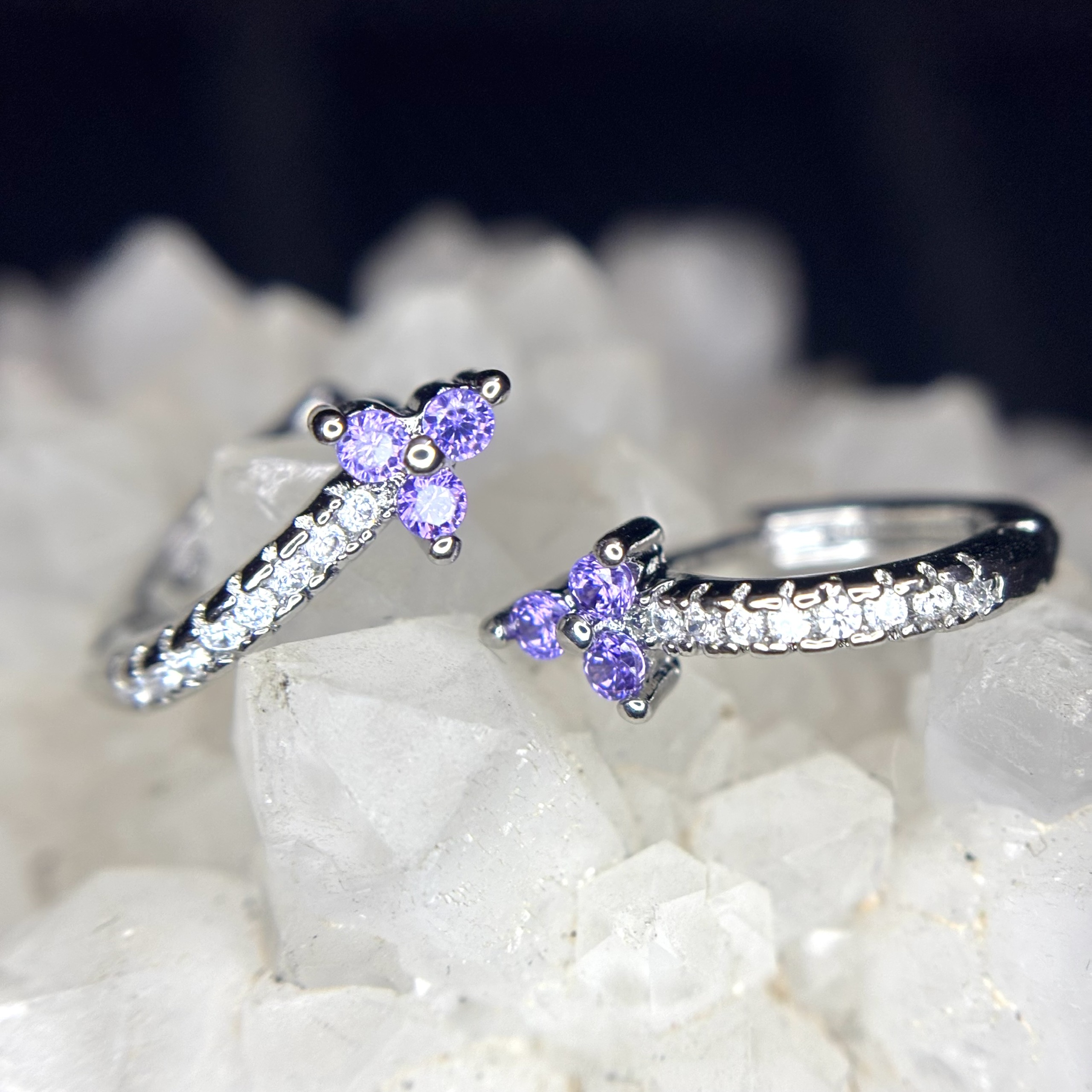 Khuyên vòng kiểu 3 đá tím size 8_thumbnail_1