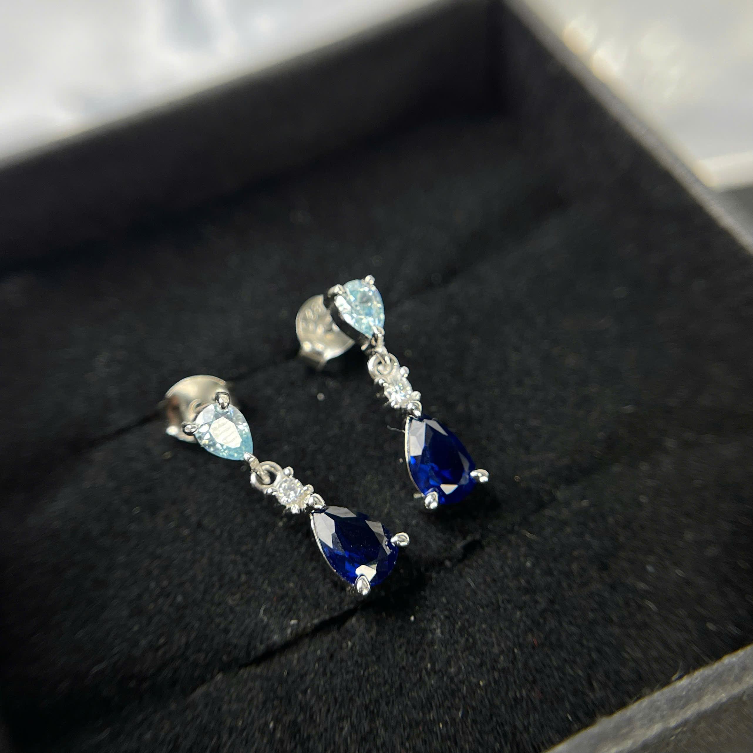 Khuyên kiểu bạc xanh biển xi bạch kim_thumbnail_2