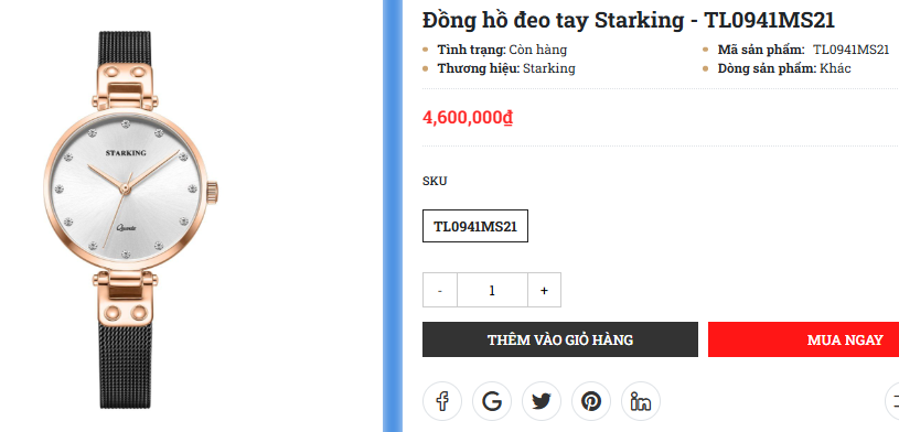 Đồng hồ đeo tay Starking - TL0941MS21