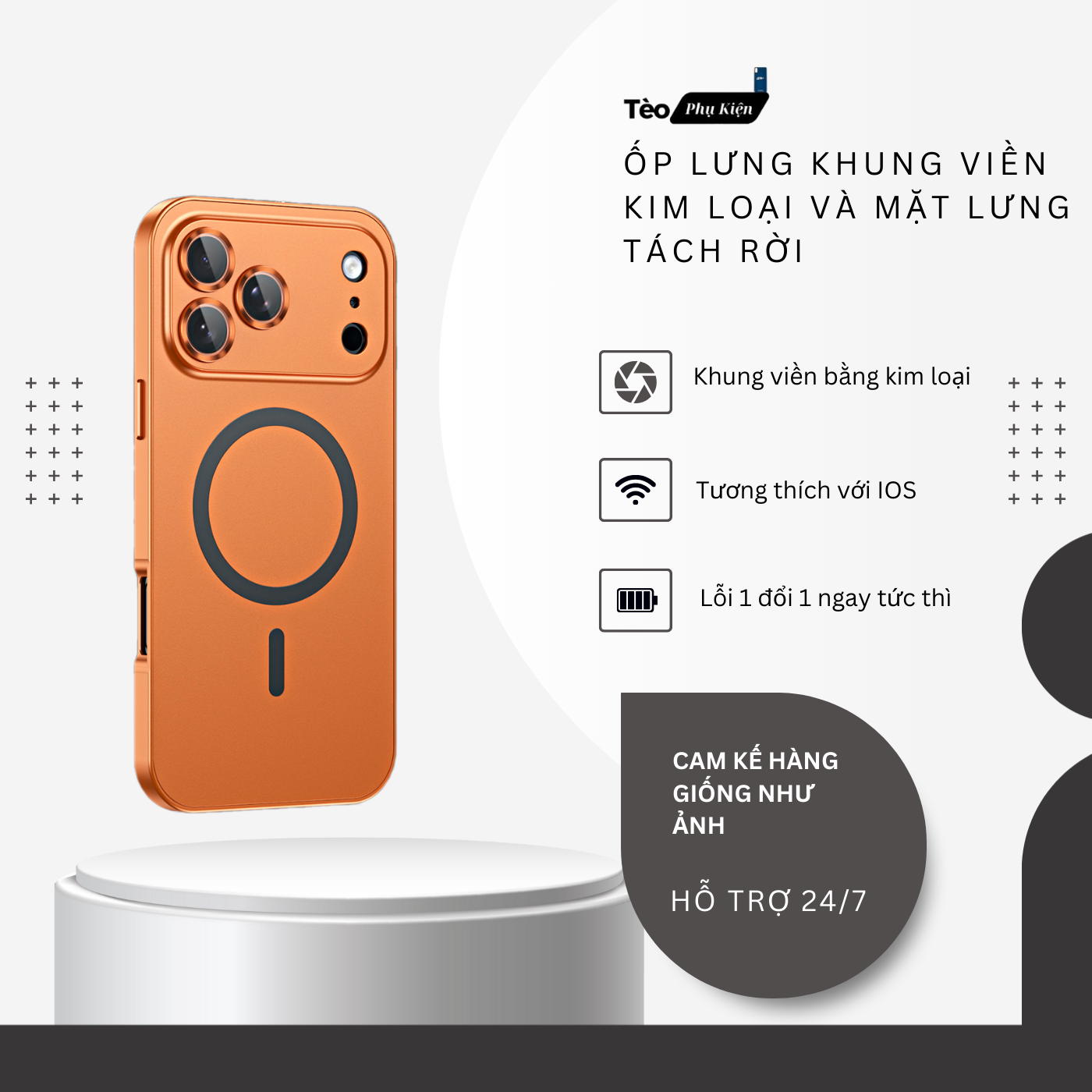 ỐP LƯNG KHUNG VIỀN KIM LOẠI MẶT LƯNG CÓ THỂ THÁO RỜI_thumbnail_2