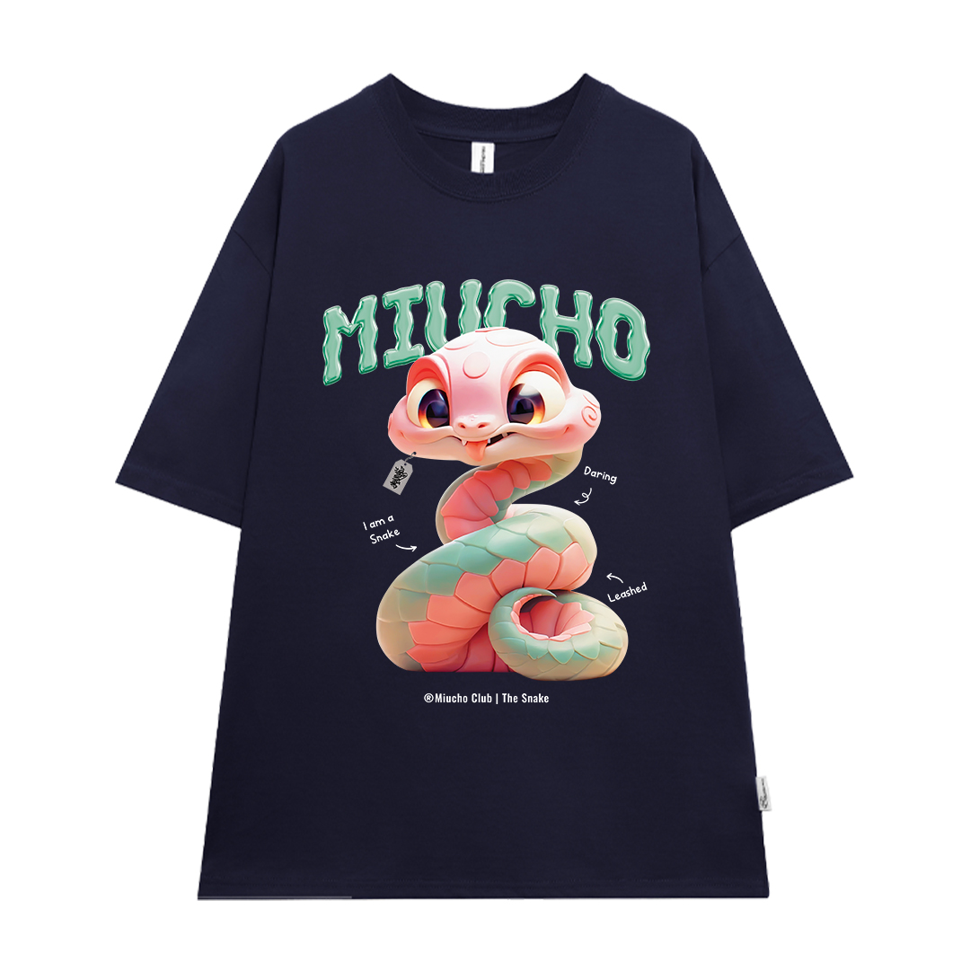 Áo thun form rộng 12 con giáp tuổi Tỵ ATD1246 Miucho tay ngắn cổ tròn in mix_thumbnail_21
