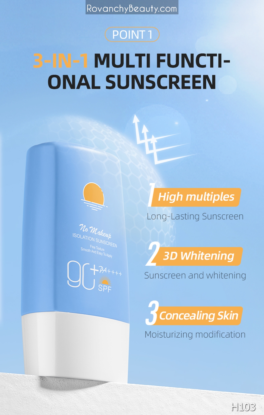 H103 Kem Chống Nắng HUNMUI SPF 90+ PA++++ - Dưỡng Ẩm, Chống Tia UV, Không Trôi, Dùng Mỗi Ngày_thumbnail_19