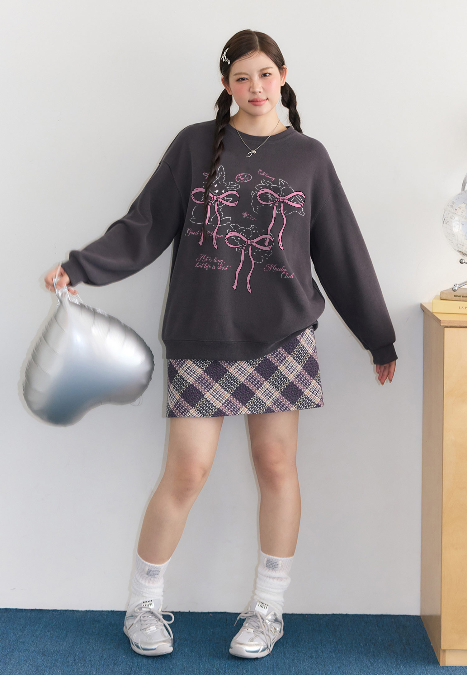 Áo sweater nam nữ form rộng vải nỉ chân cua 1644 Miucho in mix_thumbnail_6