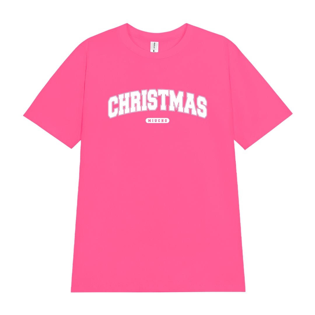 Áo thun nữ giáng sinh noel form vừa regular vải cotton 4c thoáng mát 1761 Miucho Chic Chic in typography_thumbnail_10