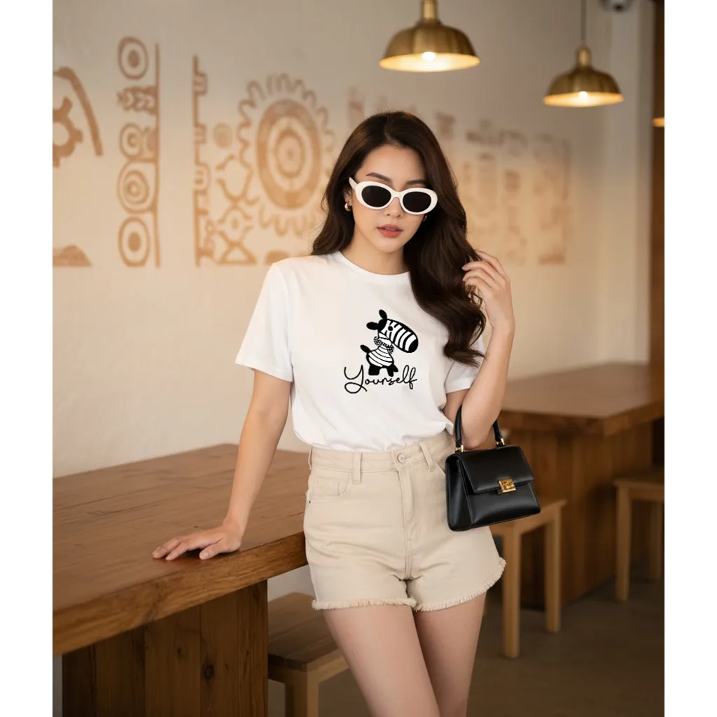 Áo thun Tết Bính Ngọ form vừa Miucho Chic vải co giãn 4 chiều thoáng mát in mix 3013_thumbnail_2