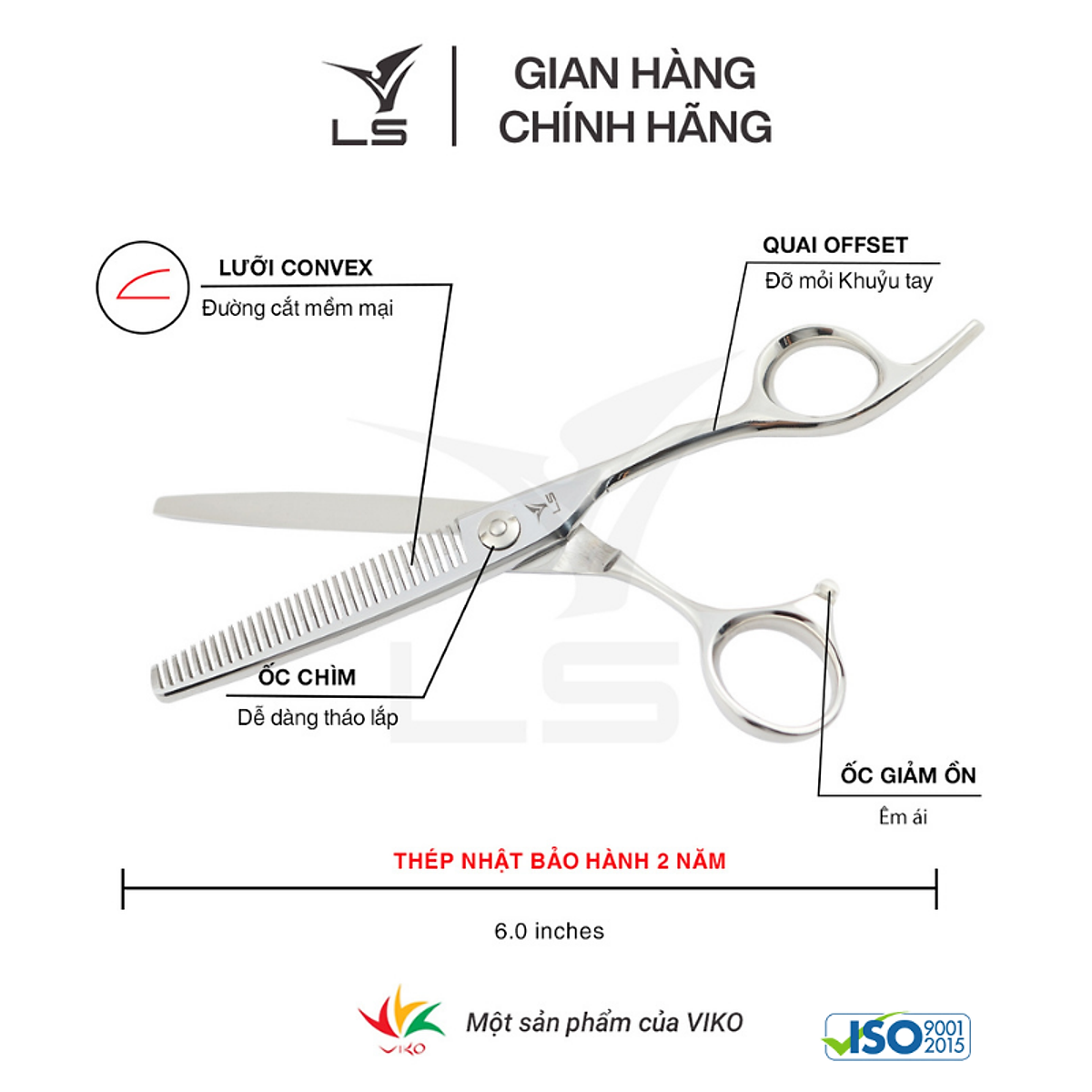 Kéo tỉa Viko LS T3132 - bảo hành 2 năm_thumbnail_2