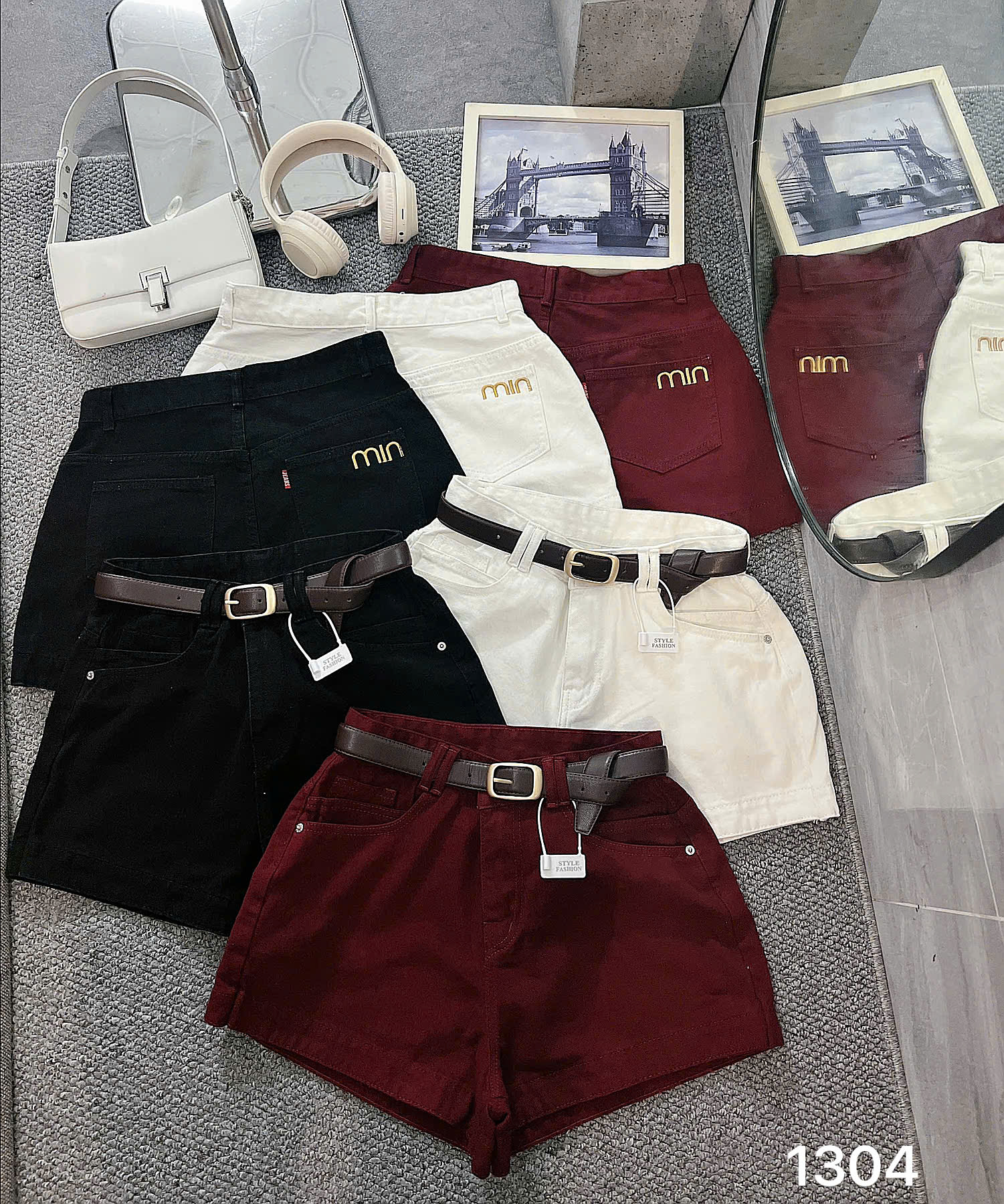 Quần short jean thêu chữ bigsize QSJ1304 dành cho nàng từ 55-90kg_thumbnail_2