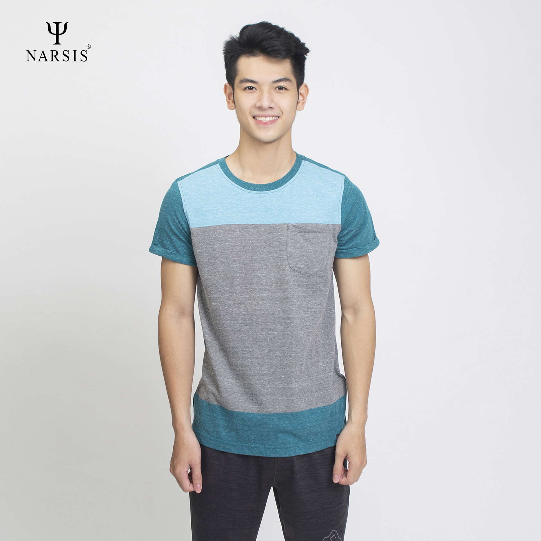 ÁO PHÔNG NAM D6052 NARSIS CHẤT LIỆU THOÁNG MÁT, DỄ CHỊU, THOẢI MÁI CẢ NGÀY, DỄ VẬN ĐỘNG_thumbnail_2