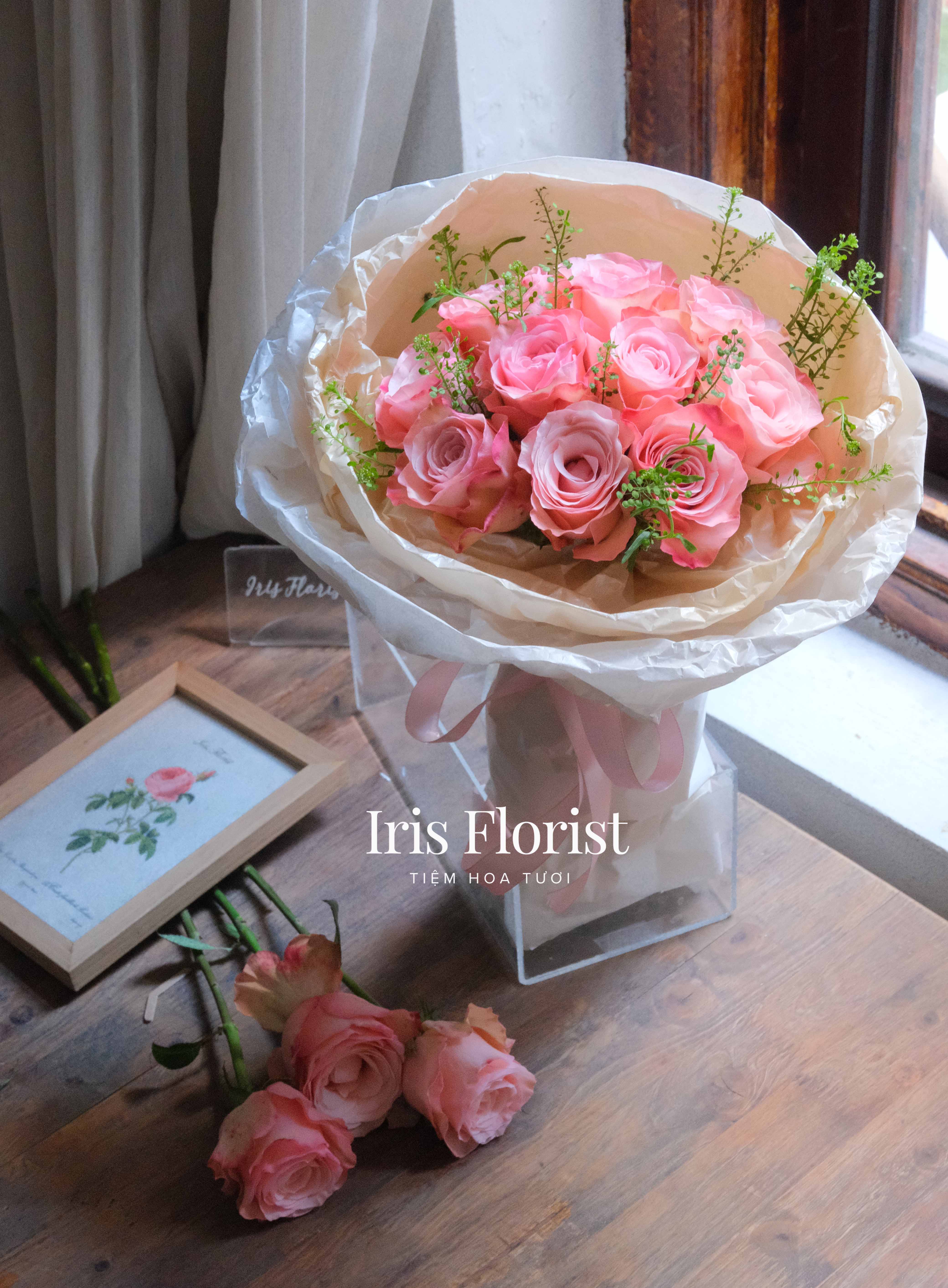 Hồng Mela - Set 10b (Hoa cần đặt trước)