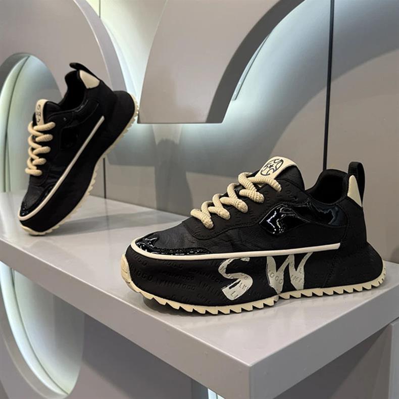 GA350 - Giày bố nam in họa tiết retro đa năng phong cách thời trang xuân 2025