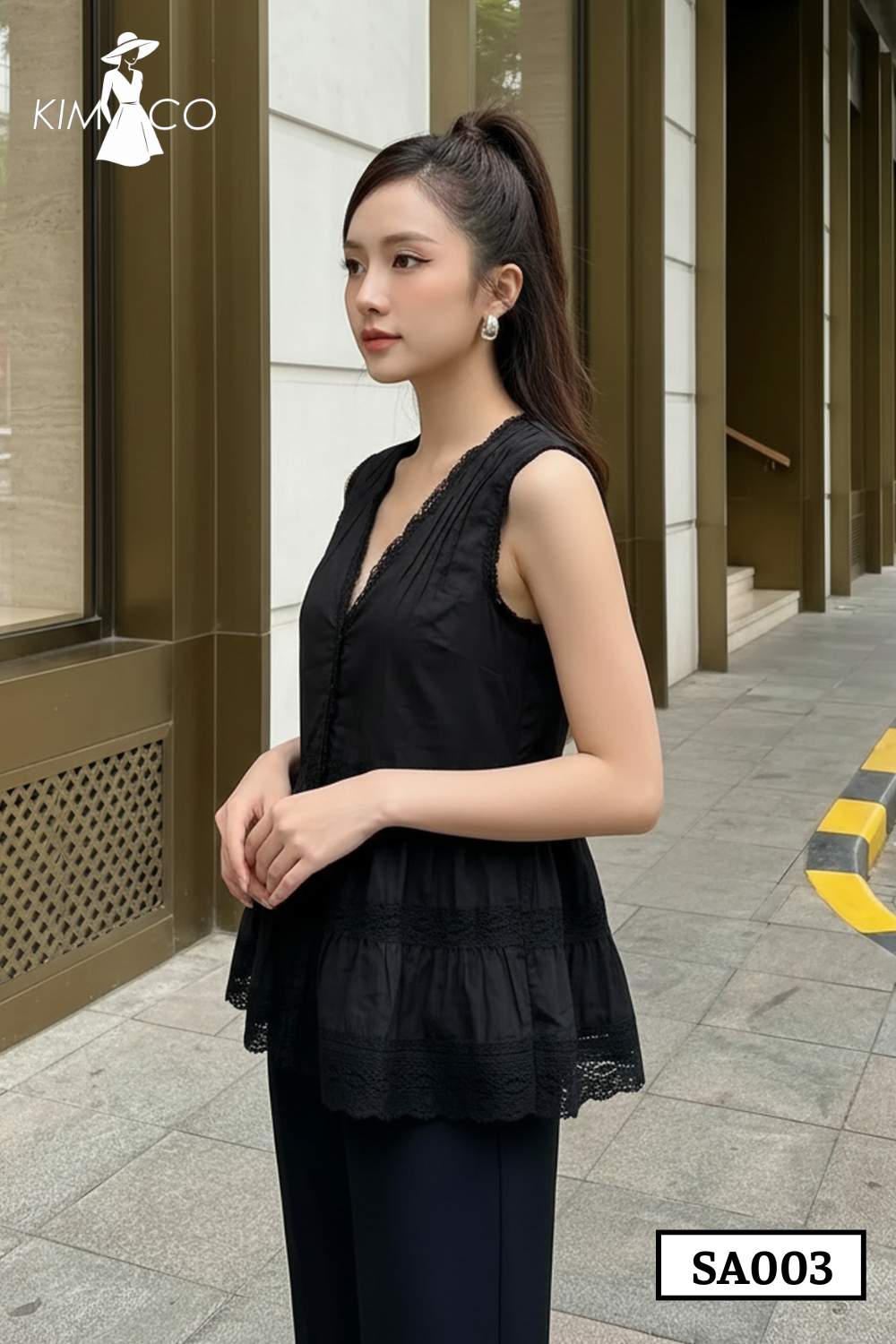 Áo Peplum Ren Đen Thanh Lịch - SA003_thumbnail_3