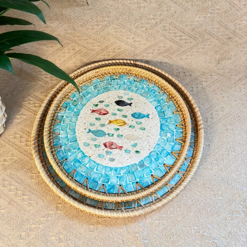Mother Of Pearl Rattan Tray MD015_thumbnail_4