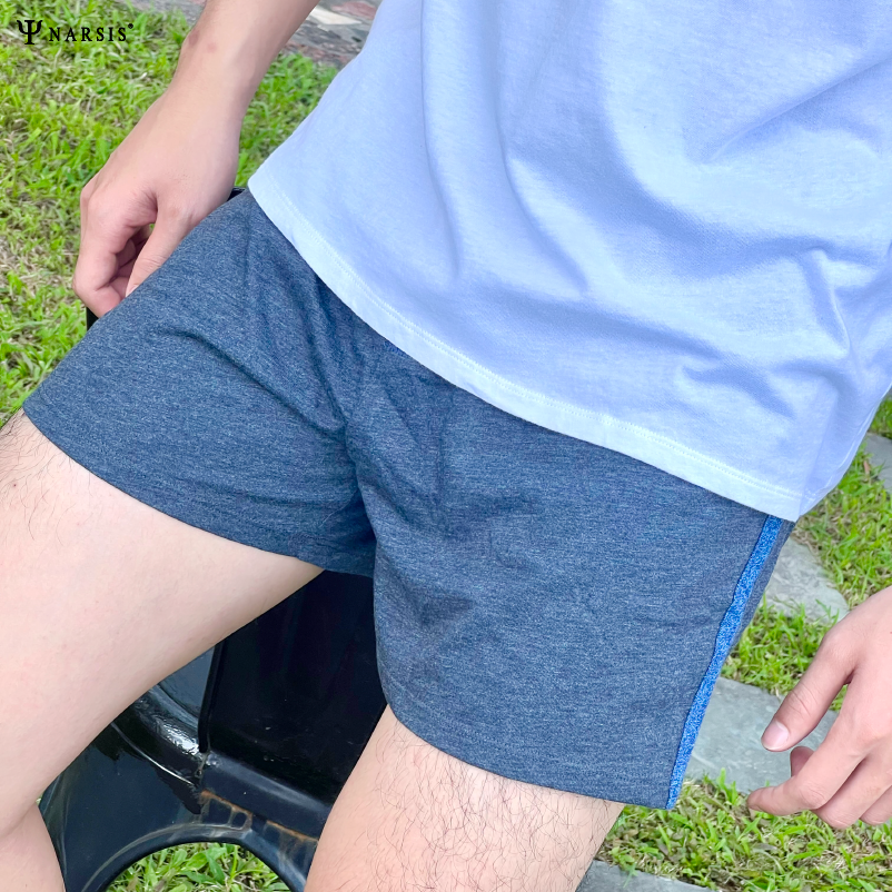 QUẦN ĐÙI NAM GHI ĐẬM NARSIS CHẤT LIỆU COTTON CẠP CHUN CO GIÃN THOẢI MÁI S23008 NARSIS VẢI COTTON ...