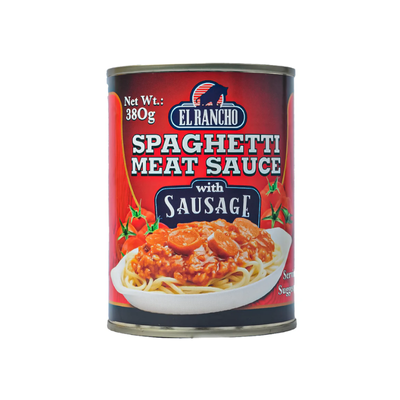 EL RANCHO SPAGHETTI MEAT SAUCE WITH SAUSAGE 380G