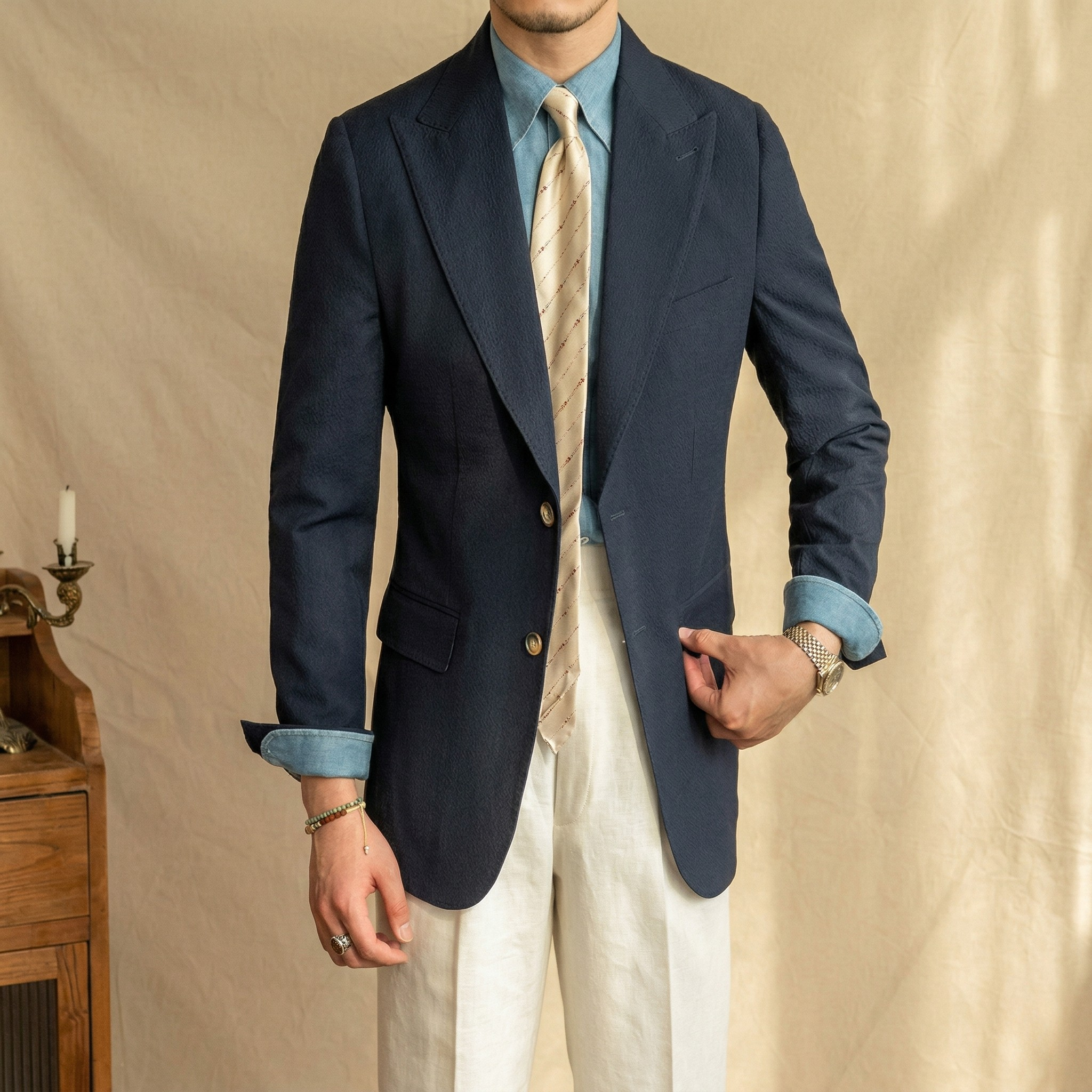 Blazer-Roma Seersucker Season 1 Khuy Thường_thumbnail_8