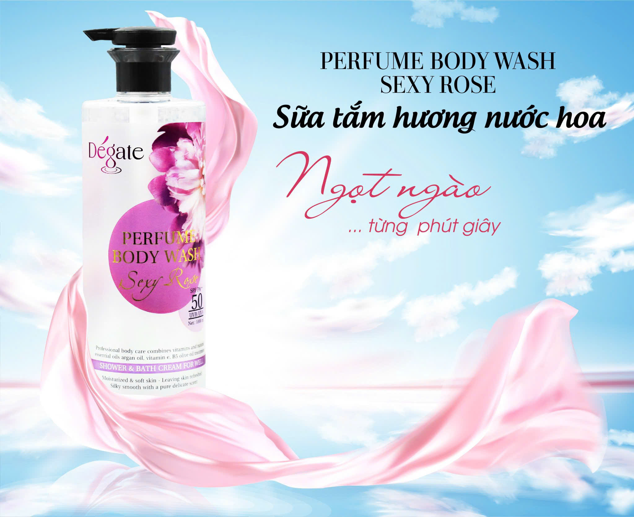 SỮA TẮM THƯỢNG LƯU DE'GATE 1000ml