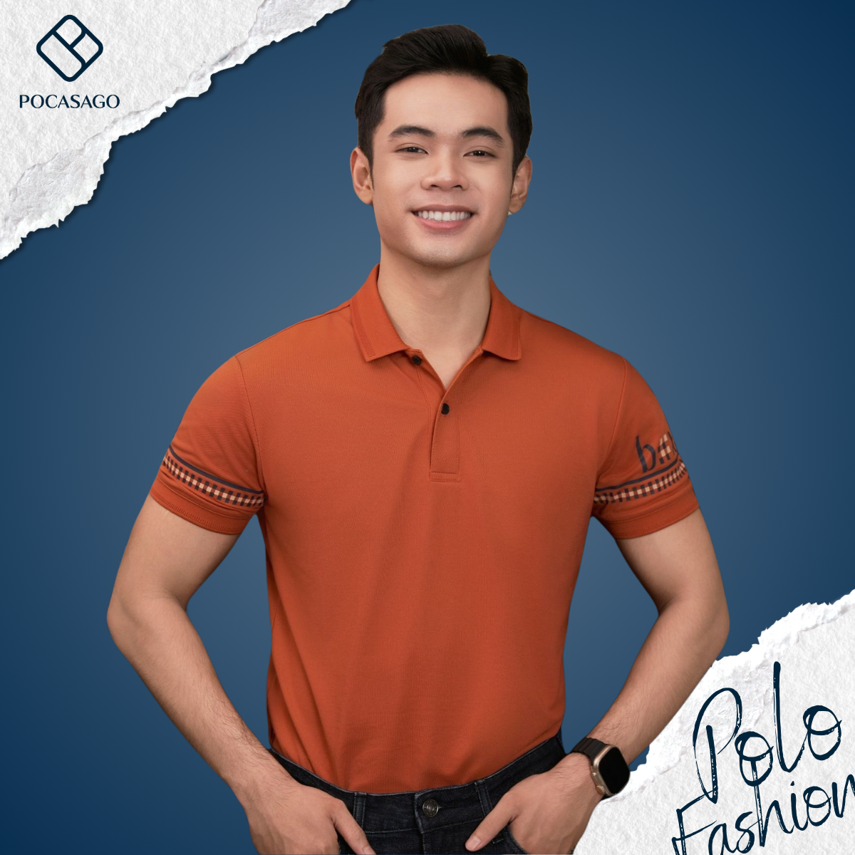 Áo Polo nam phối họa tiết tay box_thumbnail_6