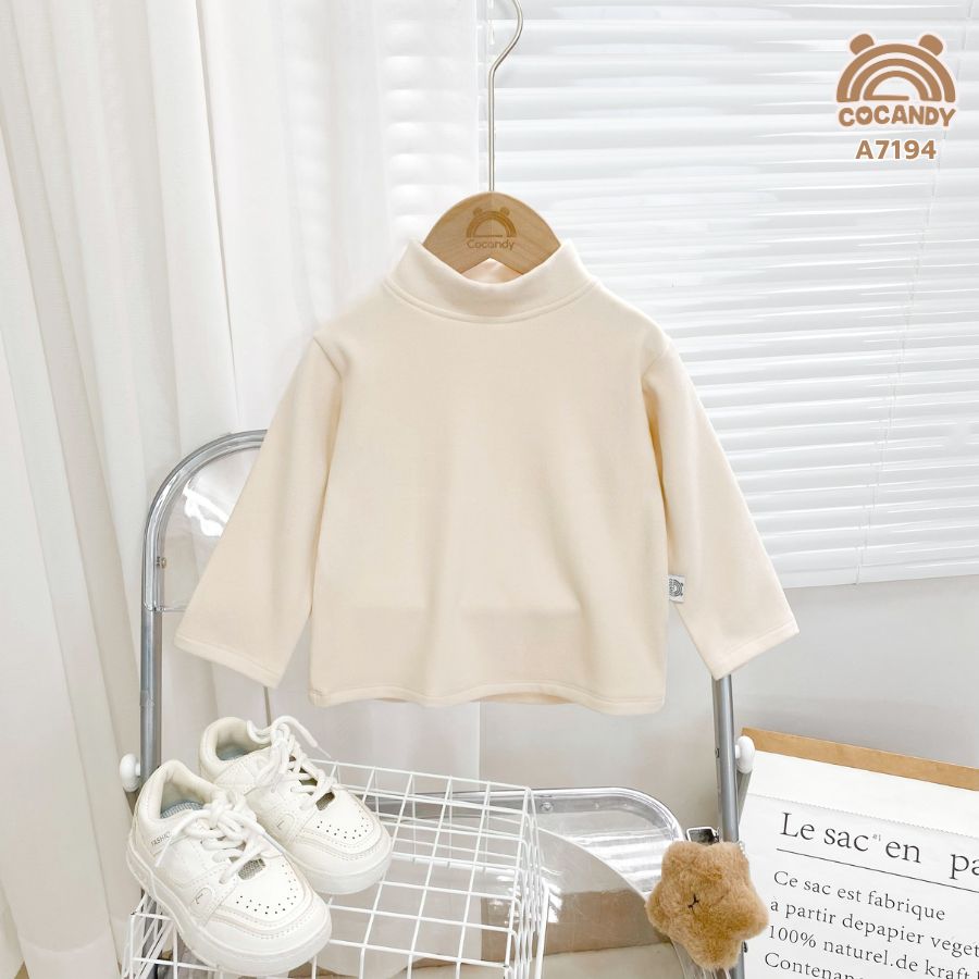 Áo dài Warmish BE trơn cổ 3 phân