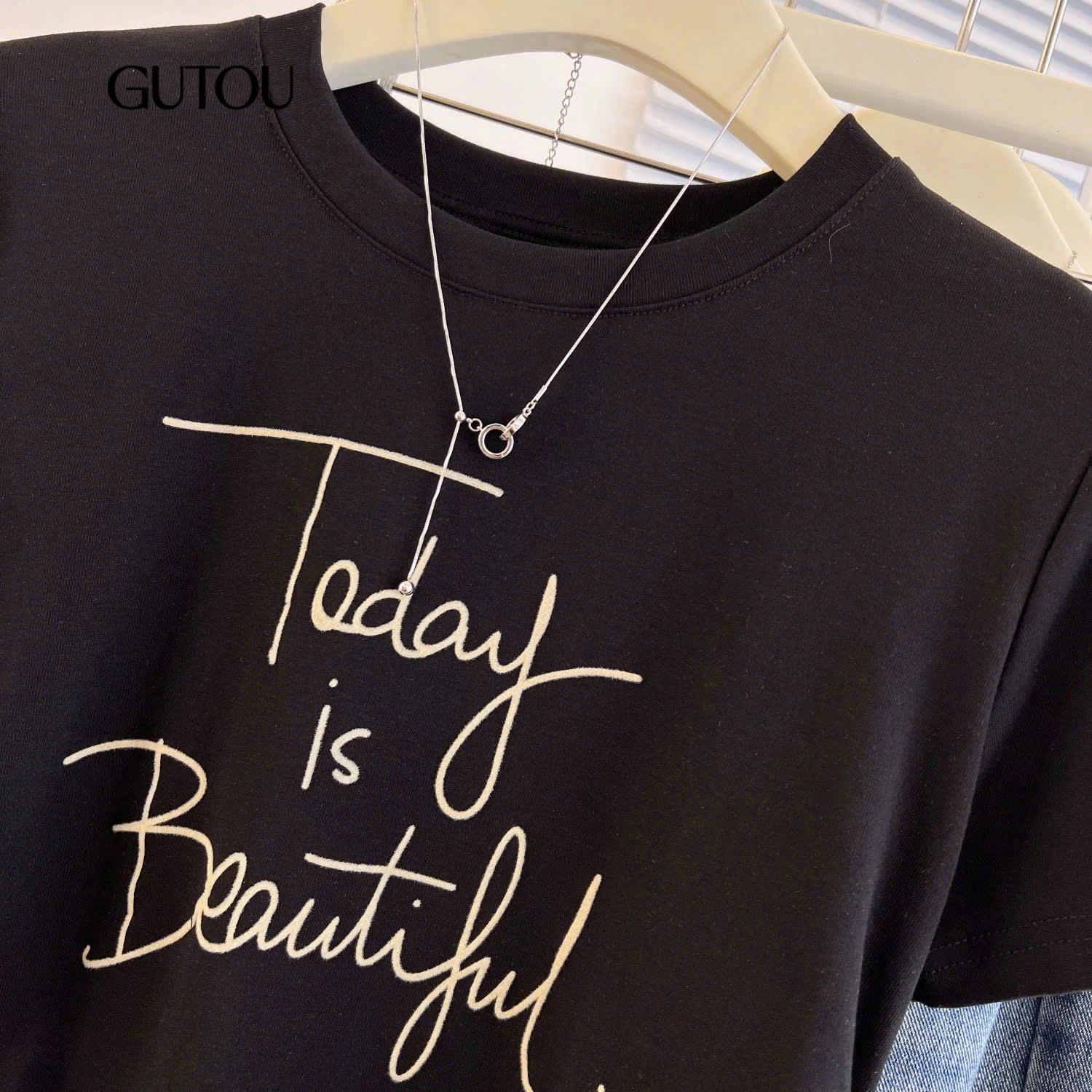 [ GUTOU ] Áo Thun Basic "Today is Beautiful"