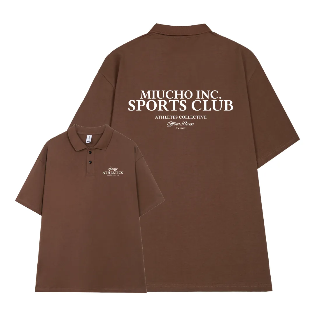 Áo polo form rộng in typography 2475 Miucho vải cotton thoáng mát mềm mại tay ngắn cổ trụ_thumbnail_7